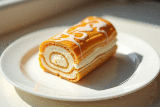 Gâteau millefeuille avec glaçage brillant et marbré